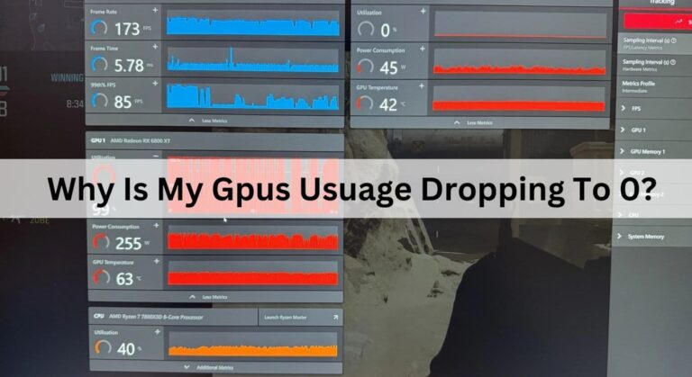 Why Is My Gpus Usuage Dropping To 0?